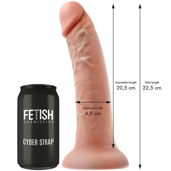 FETISH SUBMISSIVE CYBER STRAP - HARNESS WITH REMOTE CONTROL DILDO WATCHME L TECHNOLOGY 3
